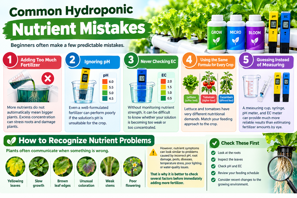 Common Hydroponic Nutrient Mistakes